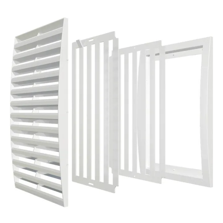 2525RRP, Griglia rimovibile con lamelle regolabili 250x250