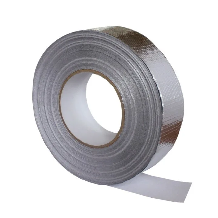 LMS, Nastro in Alluminio con rete in fibra di vetro 50 mm x 50 m, 150 microni.