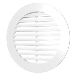 Griglia di ventilazione rotonda con flangia D100 10RKS - Akvavent