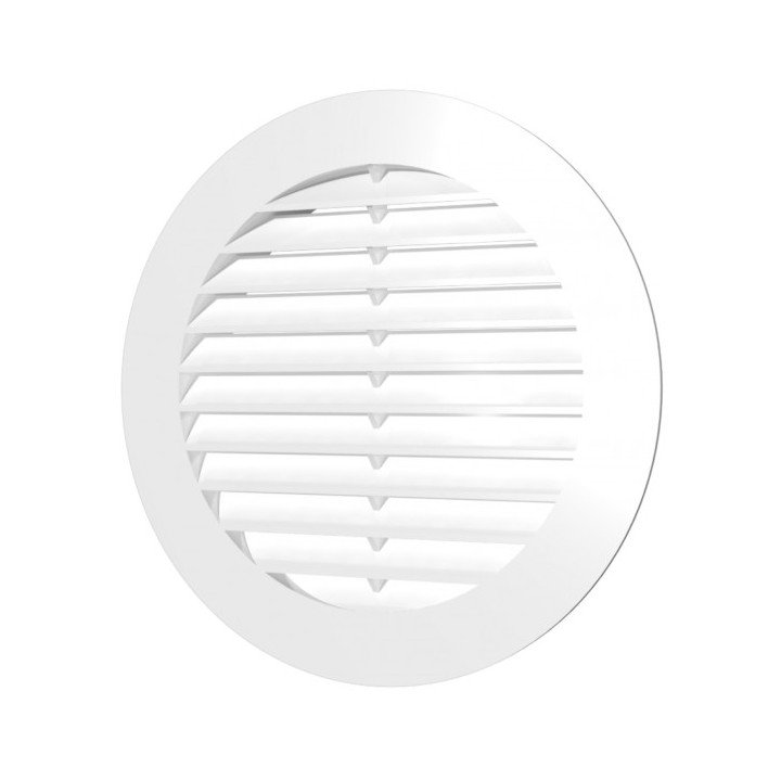 Griglia di ventilazione rotonda con flangia D100 10RKS - Akvavent