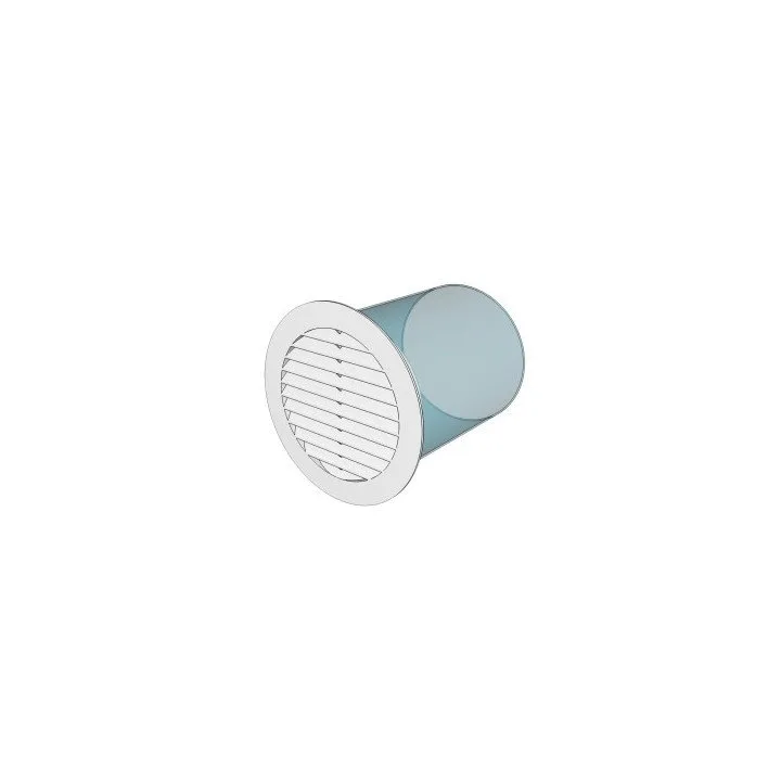Griglia di ventilazione rotonda con flangia D100 10RKS - Akvavent