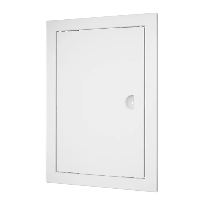 Porta di ispezione 122x122 L1010R con maniglia e flangia - Akvavent