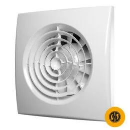 Ventilatore silenzioso per bagno Ø 100 mm con valvola, AURA 4C, conveniente