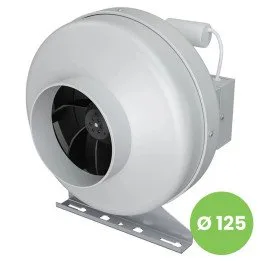 CYCLONE-EBM 125, Ventilatore centrifugo canalizzato in plastica per l'immissione e l'estrazione dell'aria BB D125