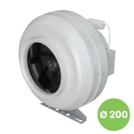 CYCLONE-EBM 200, Ventilatore canalizzato centrifugo in plastica per l'aspirazione e il flusso dell'aria BB D200