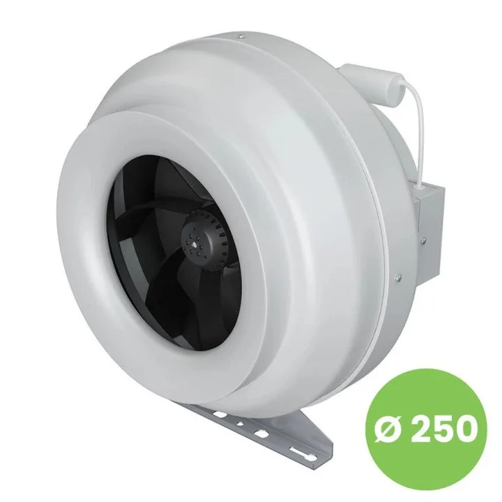 CYCLONE-EBM 250, Ventilatore canalizzato centrifugo in plastica per immissione e estrazione dell'aria BB D250
