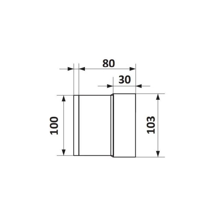 Ventilatore tubolare eco 100 mm, 12 V AC per ambienti umidi