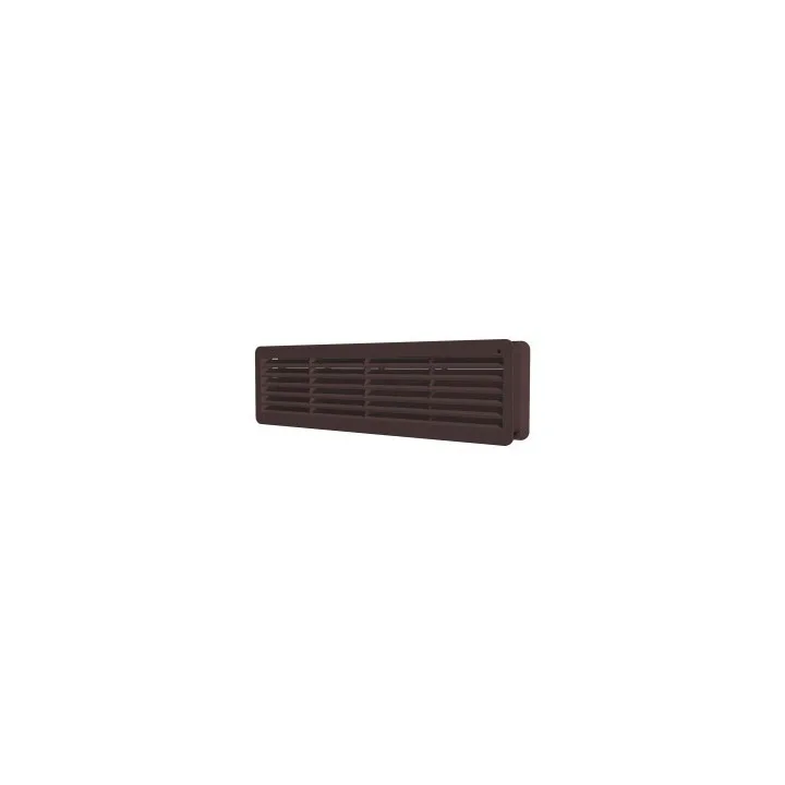 Griglia di ventilazione rimovibile 450x131, set da 2 pezzi in polipropilene marrone