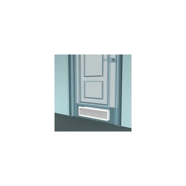 Griglia di ventilazione rimovibile 450x131, set da 2 pezzi, in polipropilene marrone