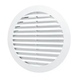 Griglia di ventilazione rotonda esterna D130 con flangia D100 10RKN - Akvavent