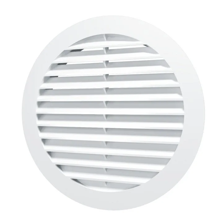 Griglia di ventilazione rotonda esterna D130 con flangia D100 10RKN - Akvavent