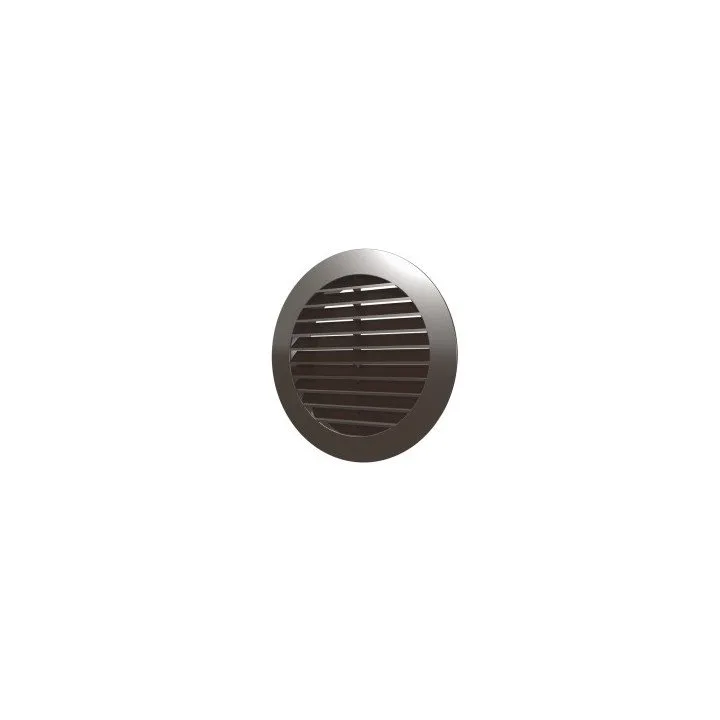 12RKN grigio, Griglia rotonda esterna D150 con flangia D125, plastica ASA