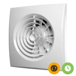 Ventilatore da bagno con timer e valvola di ritegno D100 - Akvavent