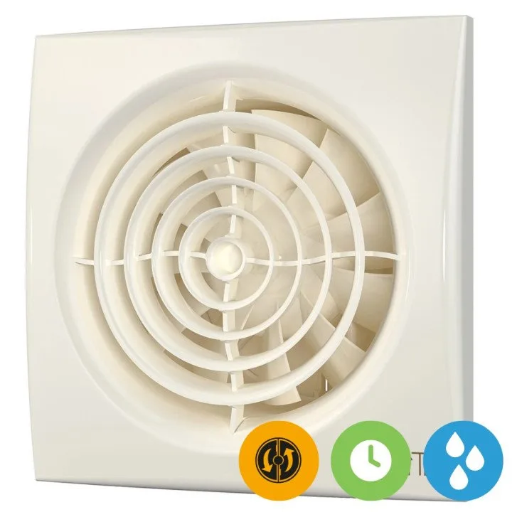 AURA 4C MRH Avorio, Ventilatore assiale con controller Fusion Logic 1.1 e valvola di ritegno BB D100, Avorio
