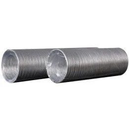 15VA ULTRA, Condotto d'aria flessibile ondulato in alluminio, D fino a 3,1 m, diametro 150 mm