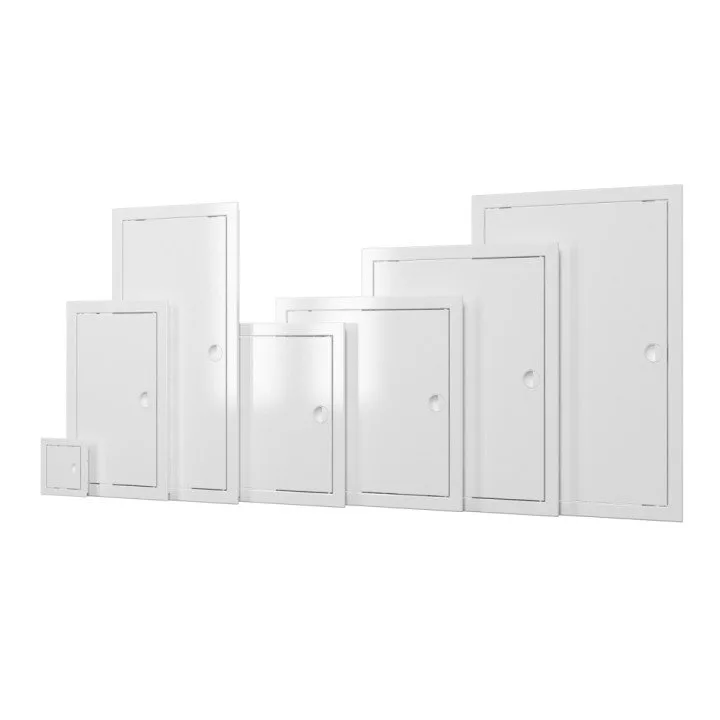 Porta di ispezione 268x318 L2530R con maniglia e flangia - Akvavent