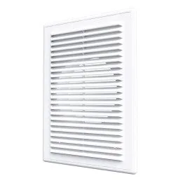 Griglia di ventilazione rettangolare 183x253 con collare D125 - Akvavent