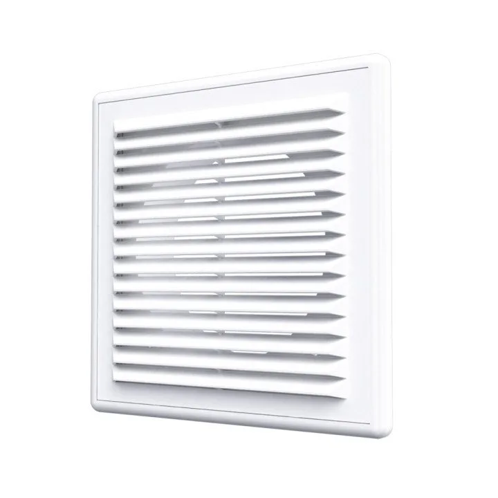 Griglia di ventilazione rettangolare 183x253 con collare D125 - Akvavent