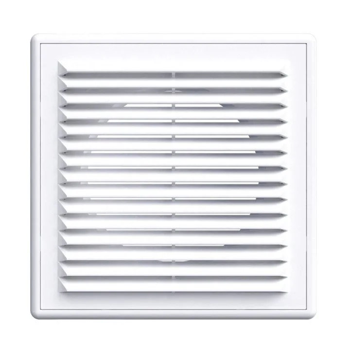 Griglia di ventilazione rettangolare 183x253 con collare D125 - Akvavent