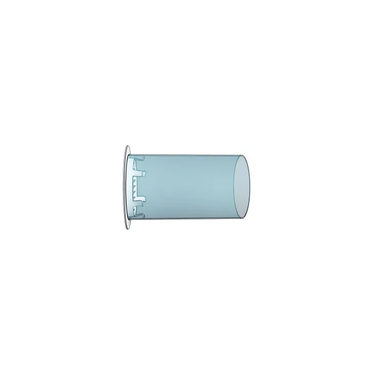 Griglia di ventilazione rotonda D125 con flangia D88 10RKL - Akvavent