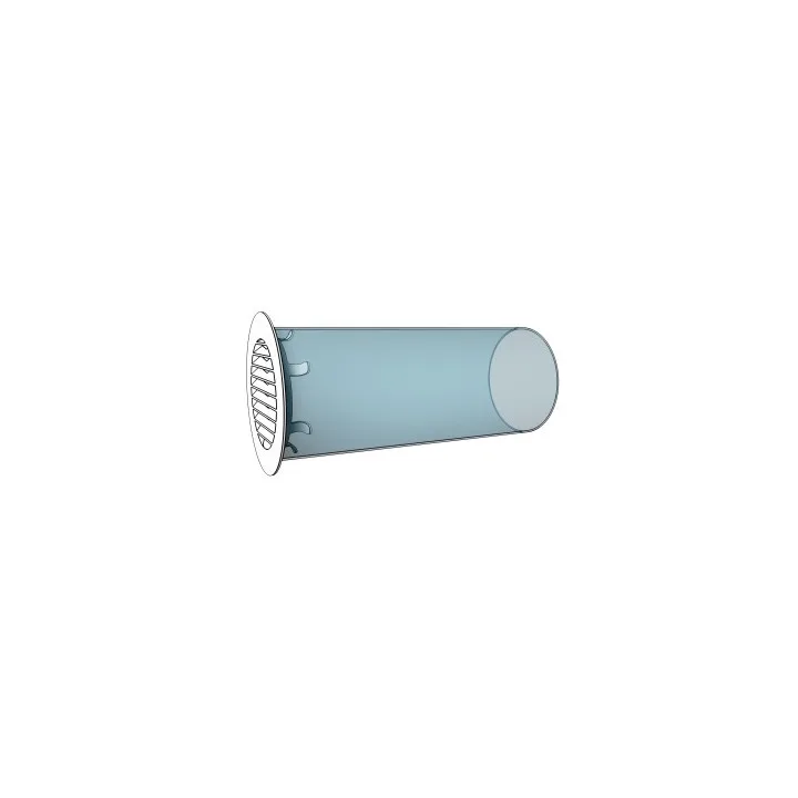 Griglia di ventilazione rotonda D125 con flangia D88 10RKL - Akvavent