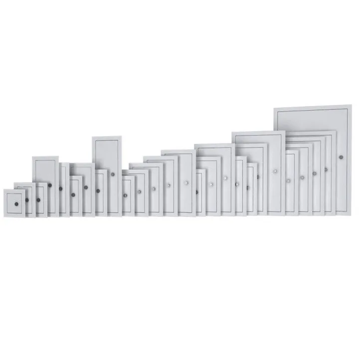 Porte di ispezione in acciaio LT4060MZ 460x660 con flangia prezzo - Akvavent