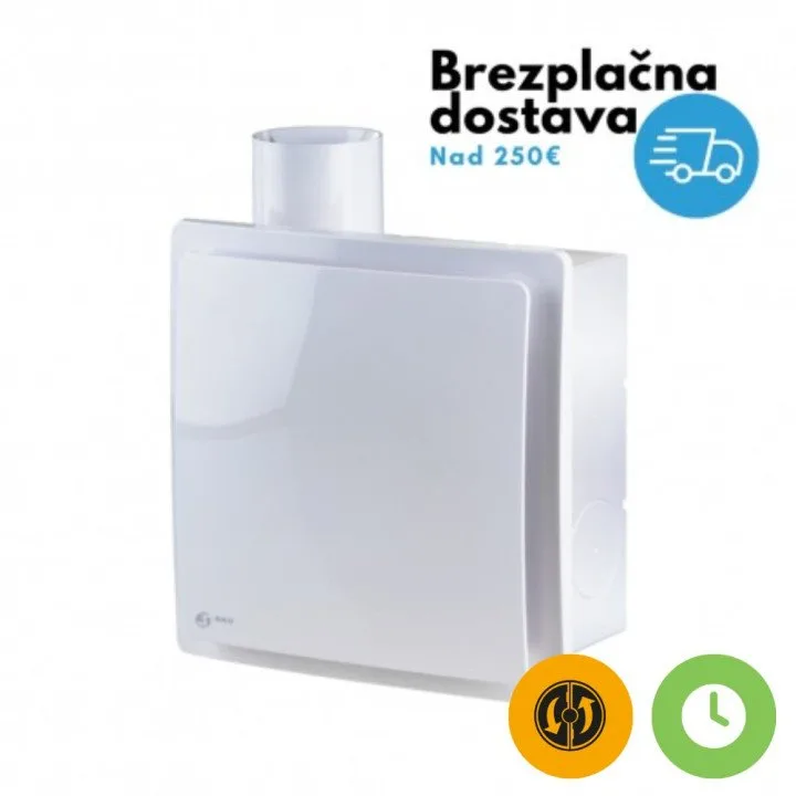 Ventilatore Radiale Silenzioso con Timer e Interruttore SIKU VNV 1B KV TR per Sistemi di Ventilazione