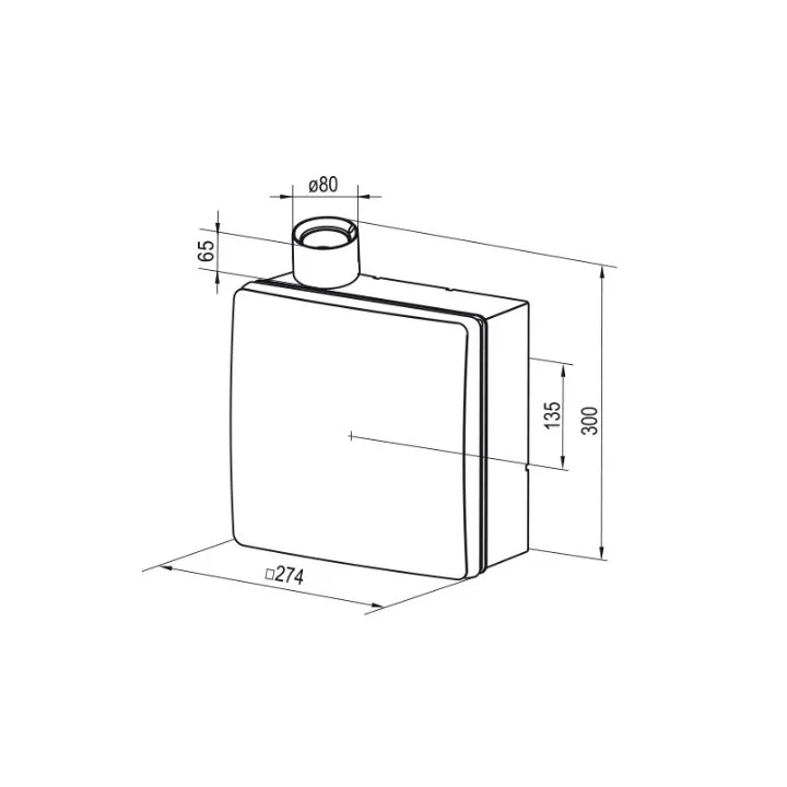 Ventilatore Radiale Silenzioso con Timer e Interruttore SIKU VNV 1B KV TR per Sistemi di Ventilazione