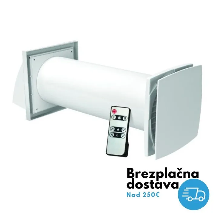 Recuperatore locale efficiente, 100 mm SOLO RA 1-35 Mini
