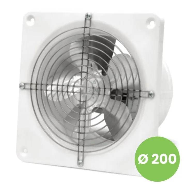 Ventilatore da soffitto industriale fi 200 per spazi utili più piccoli