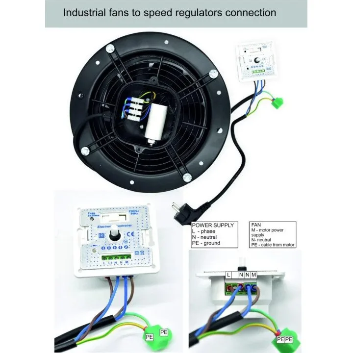 Regolatore di velocità 4A per ventilatori industriali aRo 400