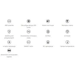 Recuperatore di calore locale con telecomando e filtro G3 per l'efficienza termica