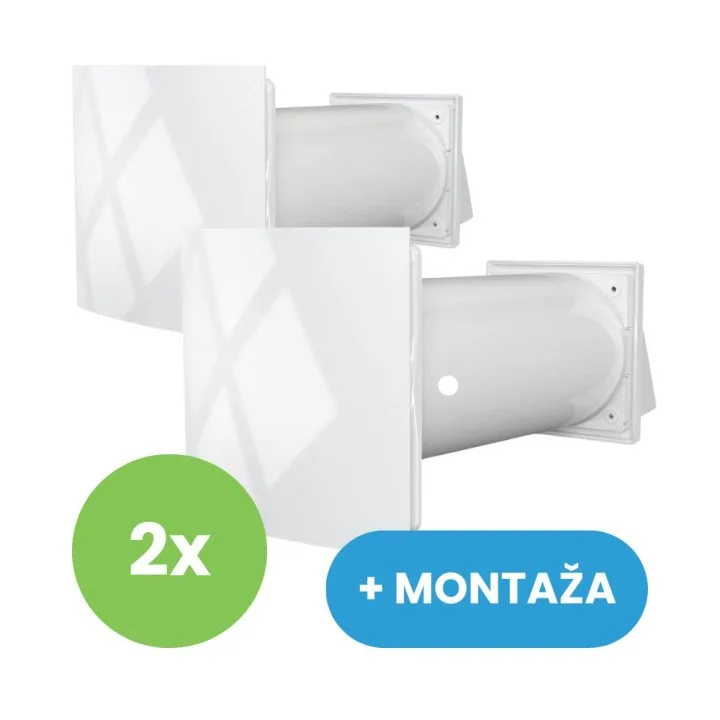 Recuperatore di calore locale con telecomando e filtro G3 per l'efficienza termica