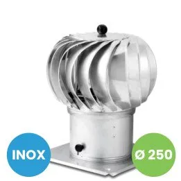 Cappello da camino girevole fi 250 inox | Cappello per camino