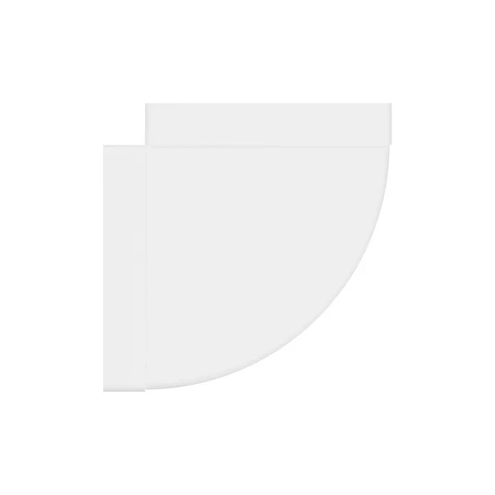 Gomito orizzontale 90° per canale rettangolare 220x90mm, 922KGP