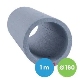 Tubo da parete isolato e antivibrante per recuperatore Ø160 mm (pendenza 3°)