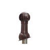 RRTV+S 160 Brown - kit completo di uscita di ventilazione da tetto per 125 mm