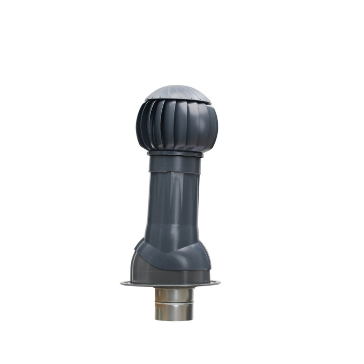 RRTV+S 160 Gray Graphite kit di ventilazione per tetto