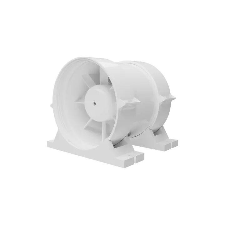 PRO 5, ventilatore assiale canalizzato per l'immissione e l'estrazione dell'aria con kit di fissaggio BB D125