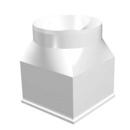 1212SP12.5KP, Collegamento centrale tra canale rettangolare e canale circolare 126x126/D125