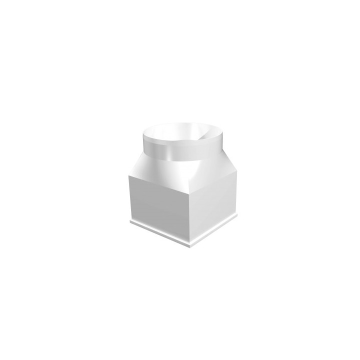 1212SP12.5KP, Collegamento centrale tra canale rettangolare e canale circolare 126x126/D125