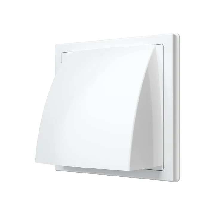 Griglia di ventilazione con valvola 150x150 e flangia D100 - Akvavent