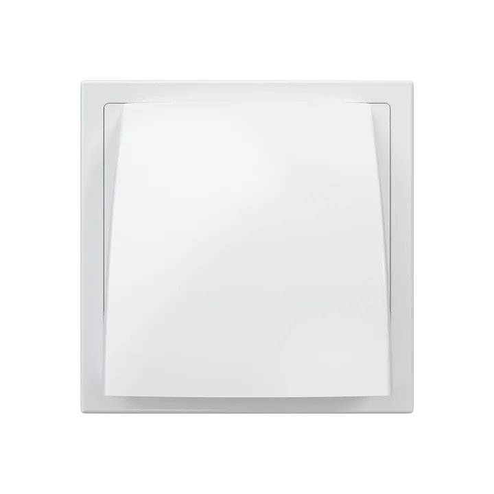 Griglia di ventilazione con valvola 150x150 e flangia D100 - Akvavent