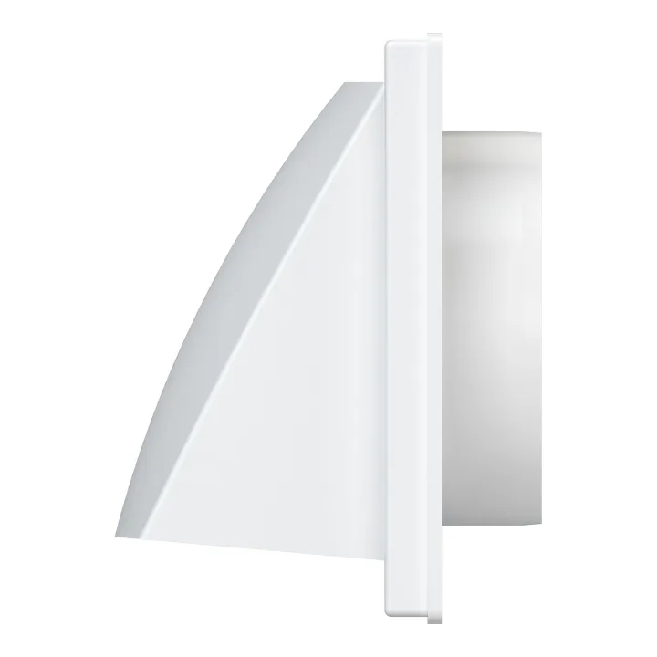 Griglia di ventilazione con valvola 150x150 e flangia D100 - Akvavent
