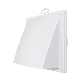 1919K15.16FV, Griglia di ventilazione esterna con flap di ritorno 190x190 e flangia D150/160