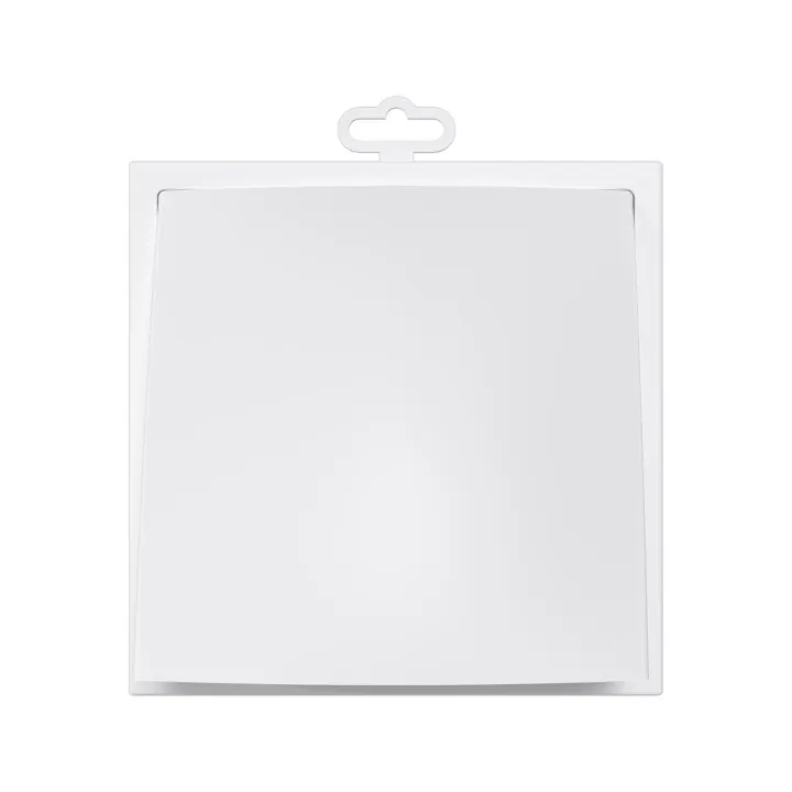 1919K15.16FV, Griglia di ventilazione esterna con flap di ritorno 190x190 e flangia D150/160
