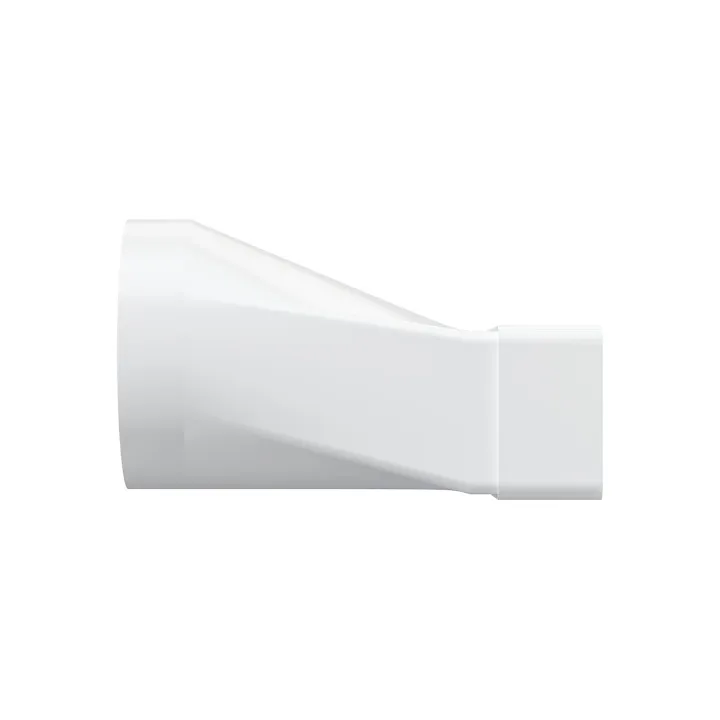 612SP10KP, Giunto eccentrico tra il condotto rettangolare 60x120 e il condotto rotondo D100