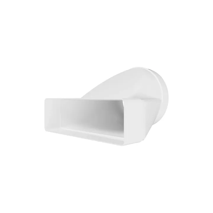 620SP12,5KP, Connessione eccentrica tra il canale rettangolare 60x204 e il canale tondo D125
