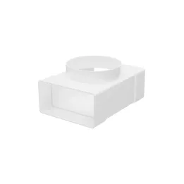 612TF10P, T-giunto tra il canale rettangolare 60x120 e il distributore d'aria con flangia D100