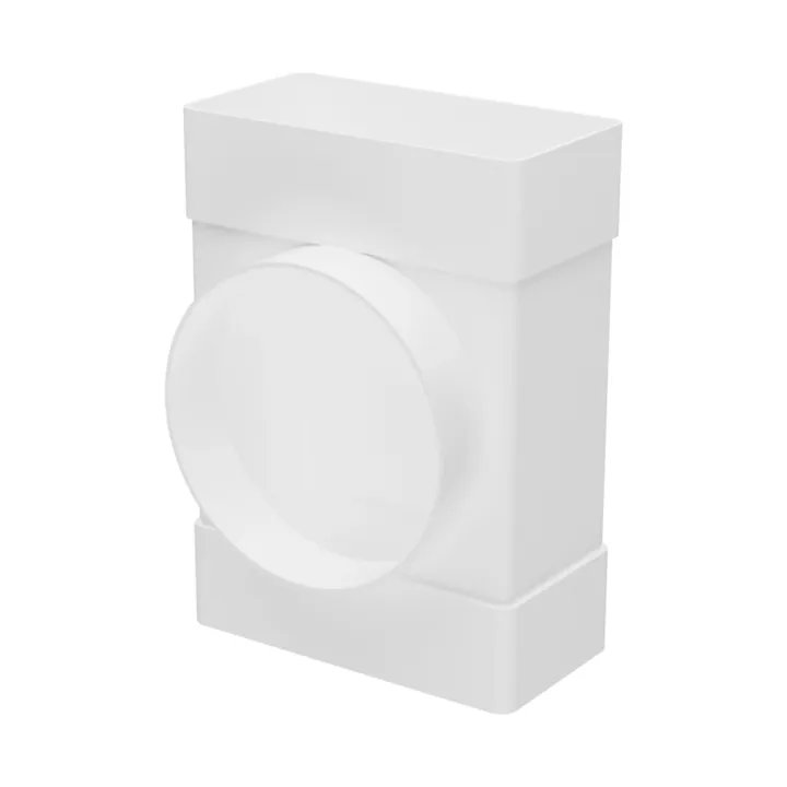 612TF10P, T-giunto tra il canale rettangolare 60x120 e il distributore d'aria con flangia D100